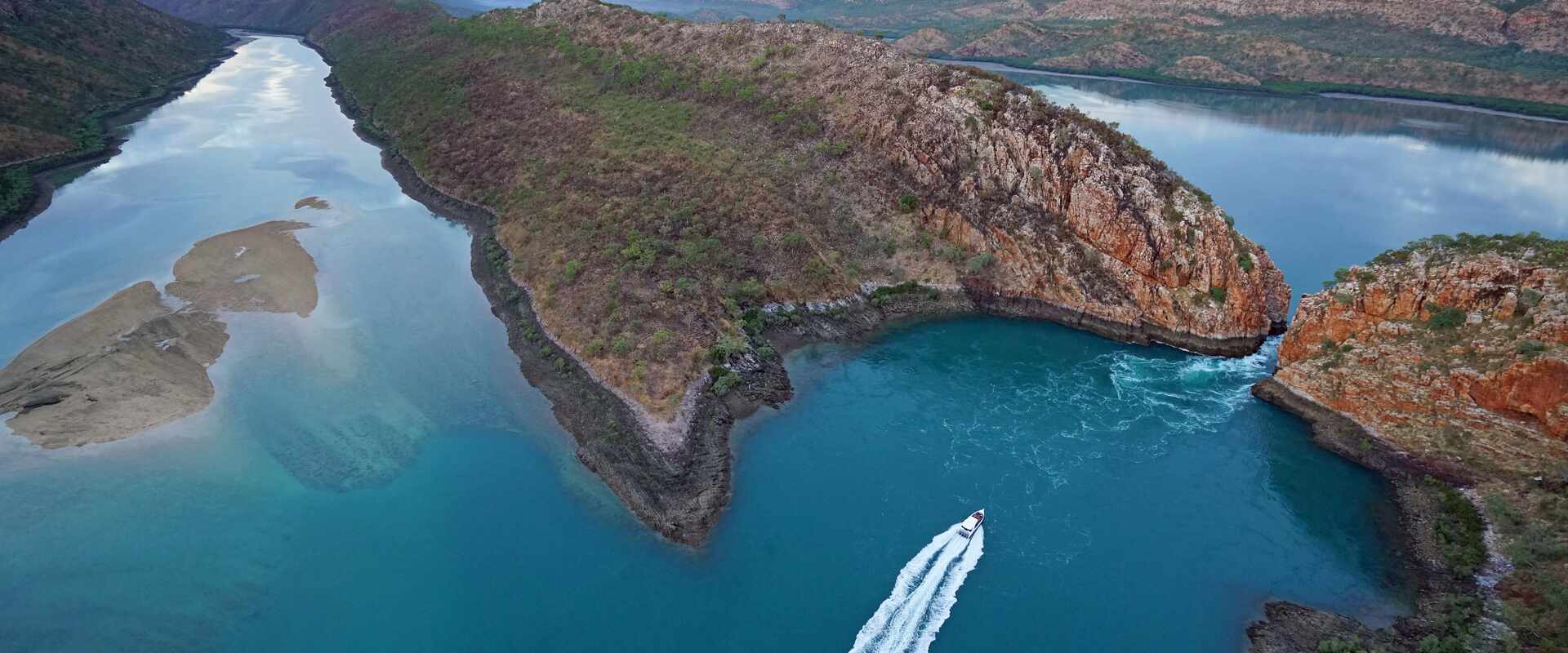 Aerial view of the Horizontal Falls
