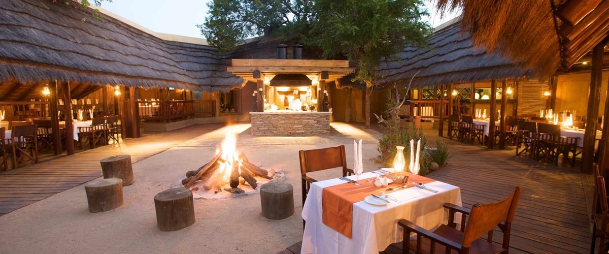 Kapama River Lodge Boma in South Africa