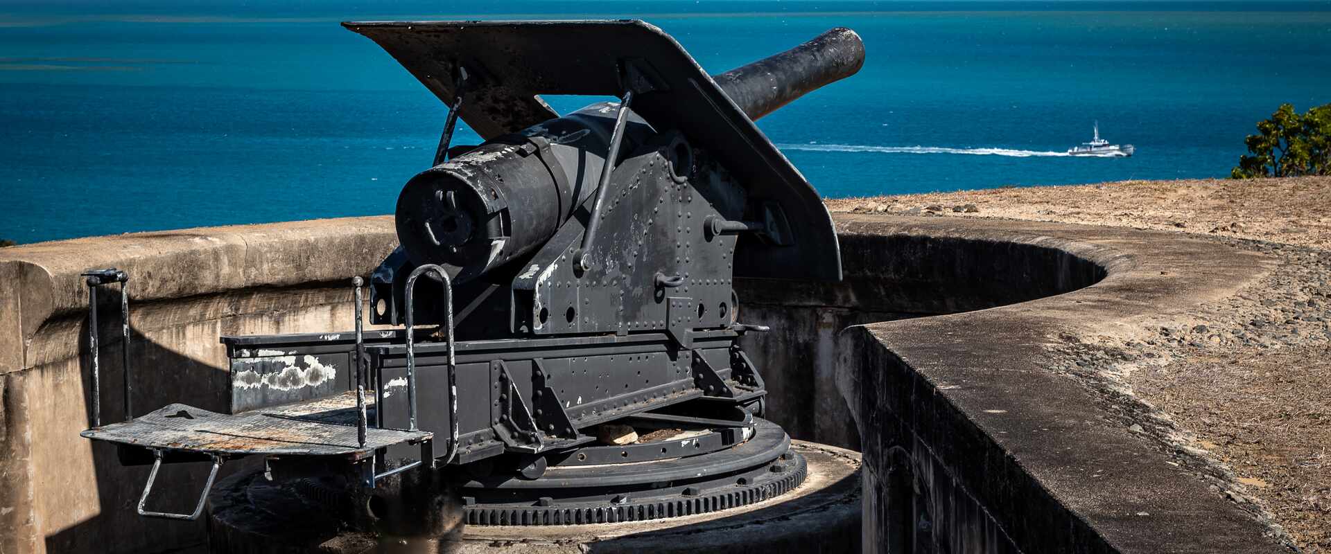 View of Thursday Island cannon, Queensland