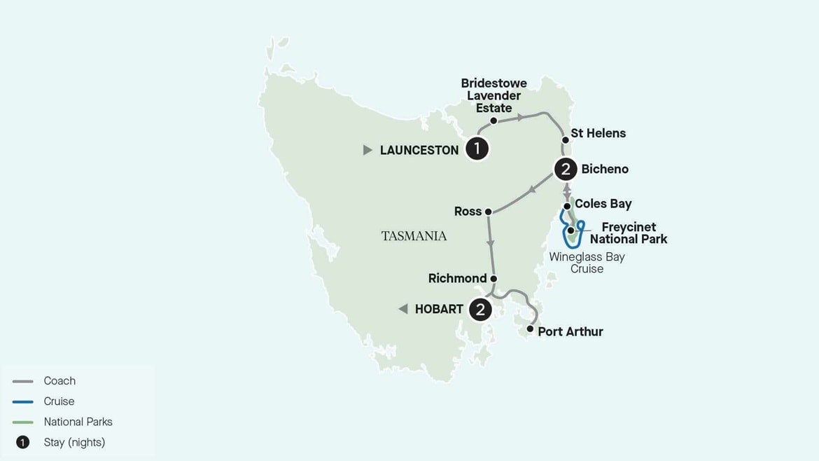 Tasmania Map 2025 RTLH6