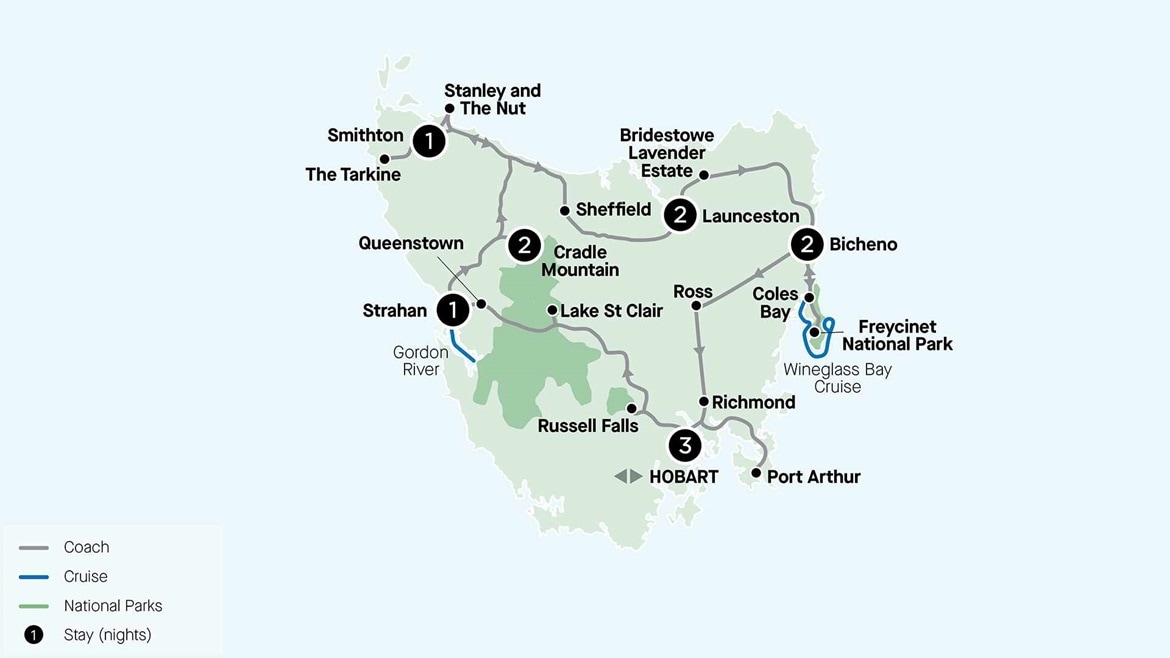 Tasmania RTH12 2024-2026 Map