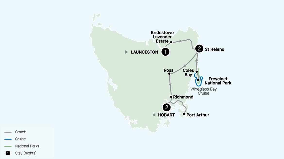 Tasmania Map 2024 RTLH6