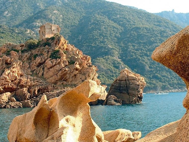 Rock Formation on Croatian Coast, Croatia