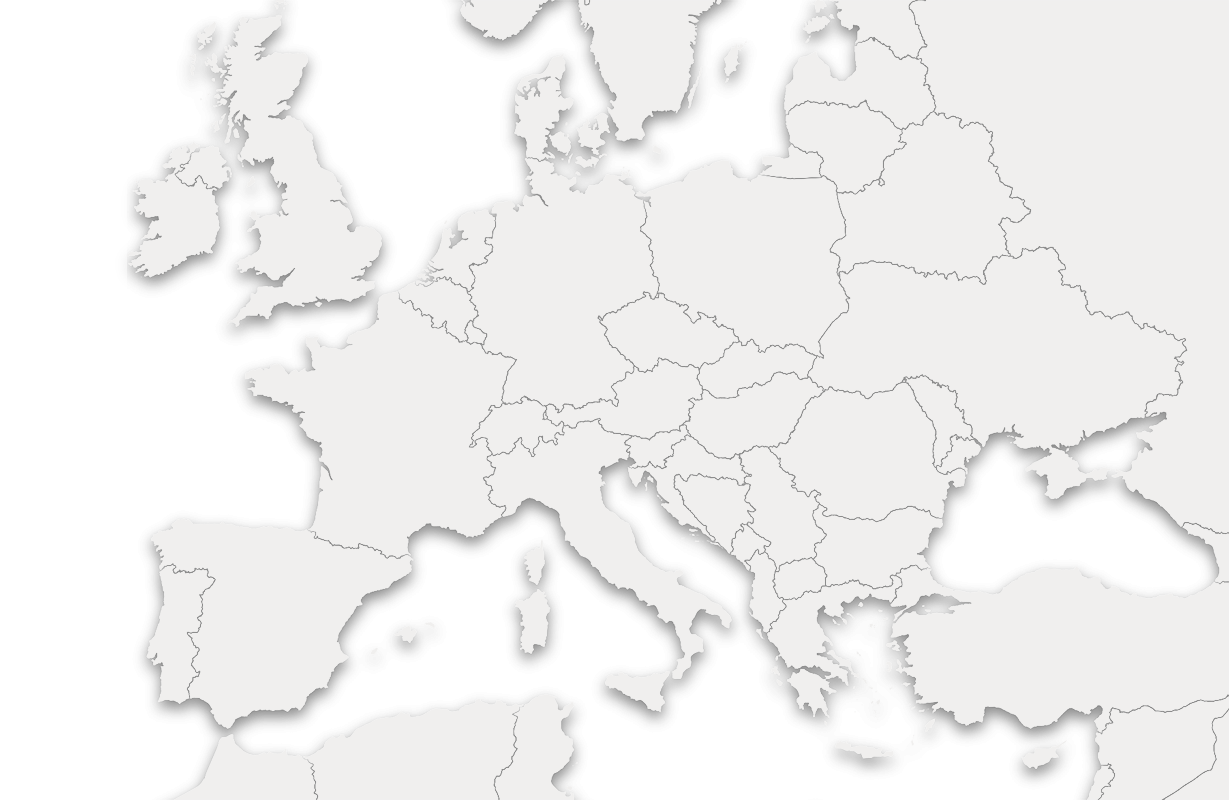 Europe Map greyscale