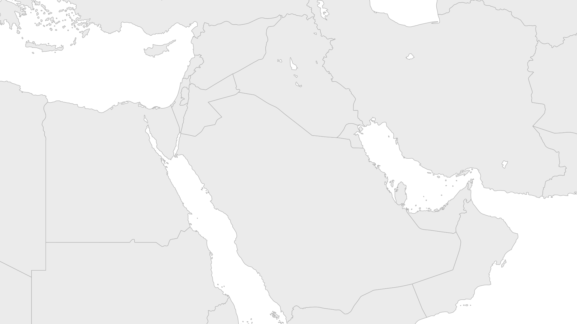 Egypt, Jordan & Israel Map