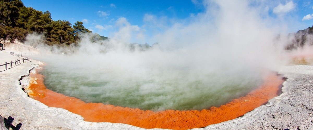 Steaming pool at Rotorua, New Zealand