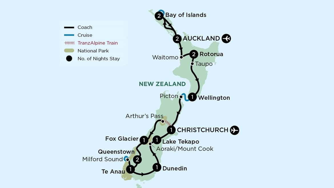 New Zealand Map 2024 NT15/NT18F