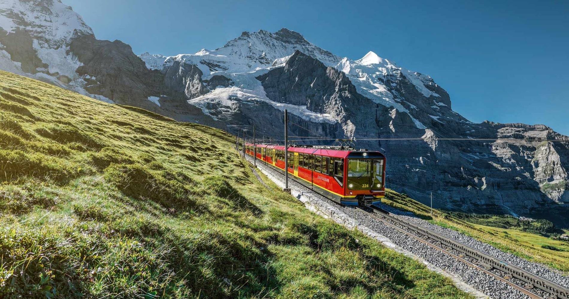 Panoramic view of the Jungfrau Railway, Switzerland