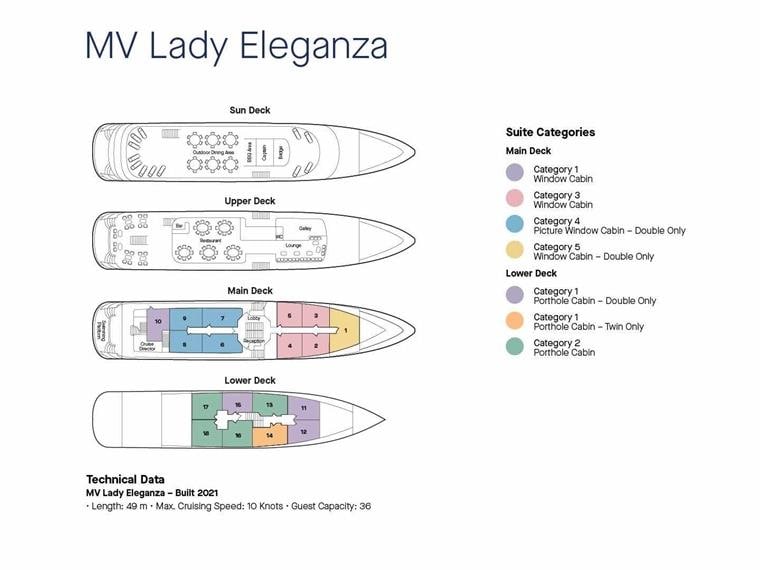 Lady Eleganza deck plan