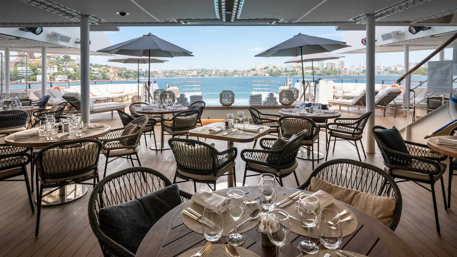 Grill Restaurant onboard the Le Laperouse