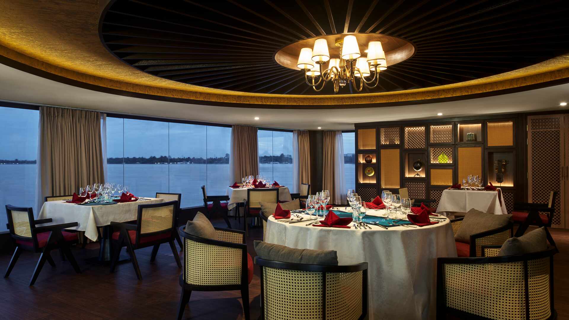 Private dining at Indochine onboard the Mekong Serenity