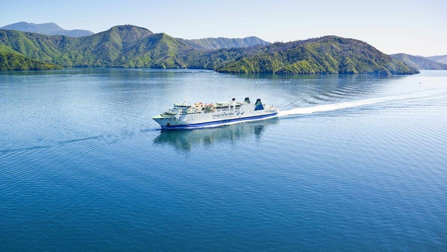 View of Interislander Ferry, New Zealand