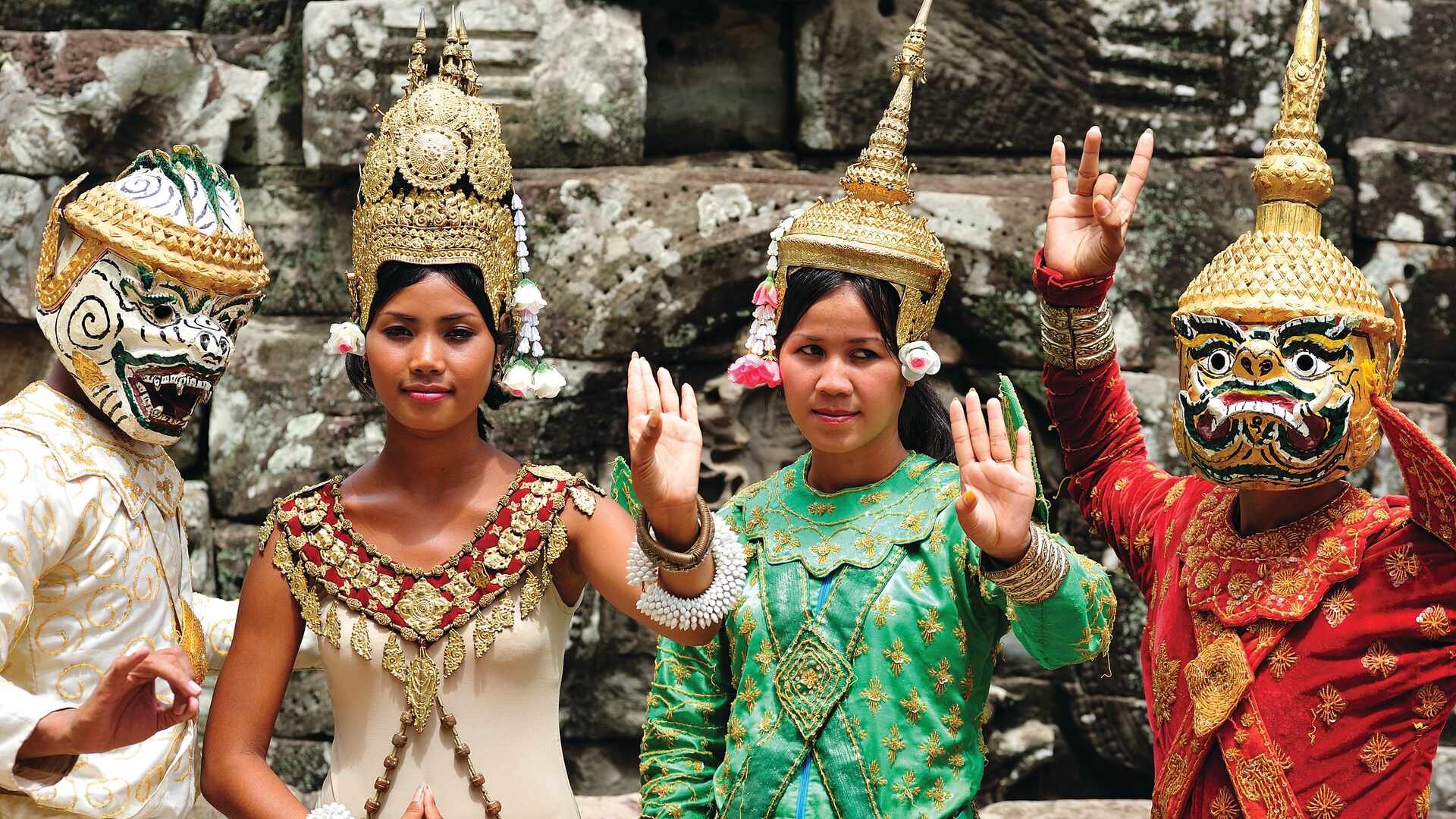 View of Apsara Dancers, Cambodia