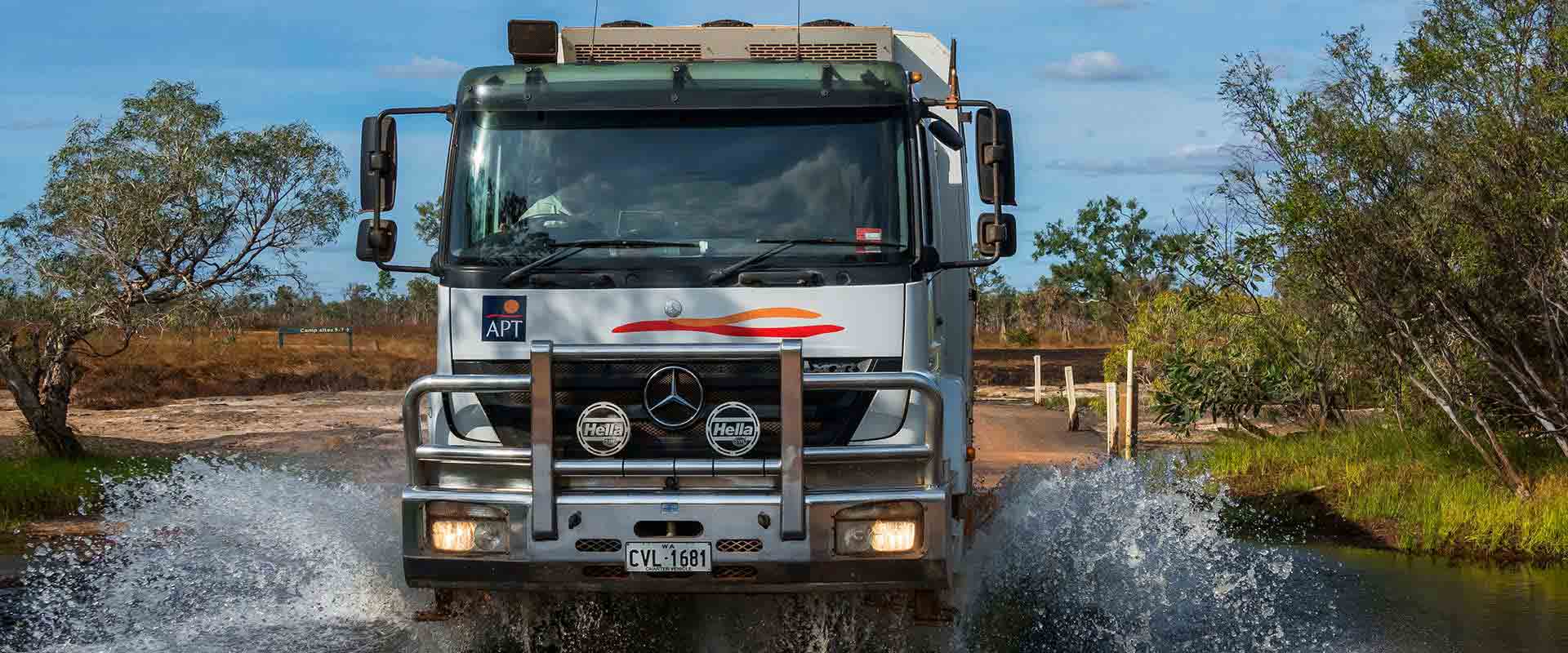 Drive through the rivers of outback Queensland on board a custom-designed 4WD